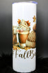 DillyDog Creations wrapin 20 Oz Skinny Tumbler / Fall Basics