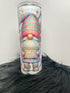 DillyDog Creations wrapin 20Oz Skinny Tumbler / Christmas Gnome Jingle All The Way ( Shown in Glitter Version )