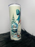 DillyDog Creations wrapin 20Oz Skinny Tumbler / Christmas Gnome With Snowglobe