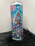 DillyDog Creations wrapin 20Oz Skinny Tumbler / Christmas Trees