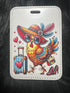 DillyDog Creations wrapin Faux Luggage Tag / Traveling Chicken