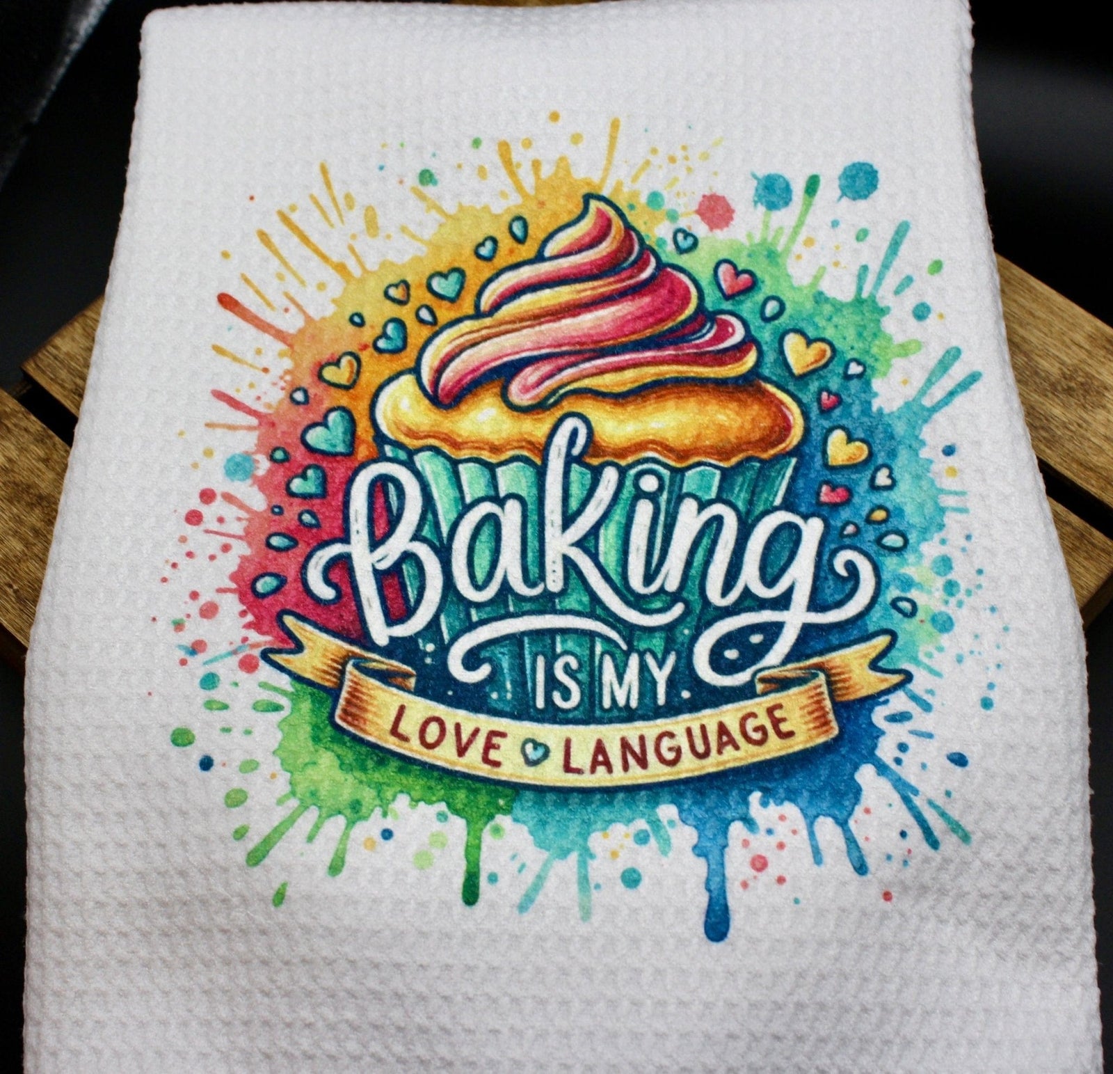 DillyDog Creations wrapin Kitchen Towel / Baking Cupcake