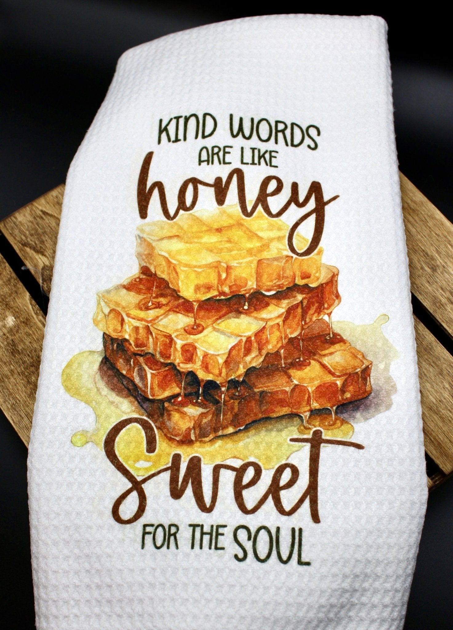 DillyDog Creations wrapin Kitchen Towel / Honey Sweet