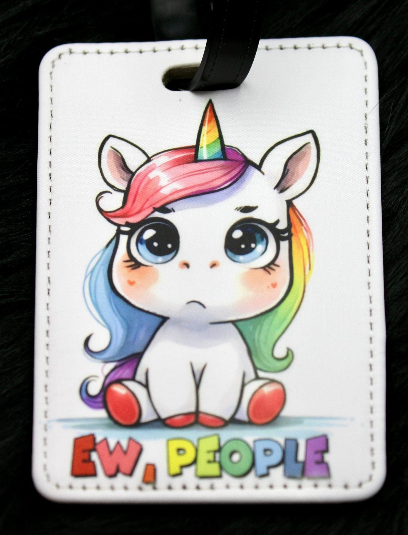 DillyDog Creations wrapin Luggage Tag / Ew, People