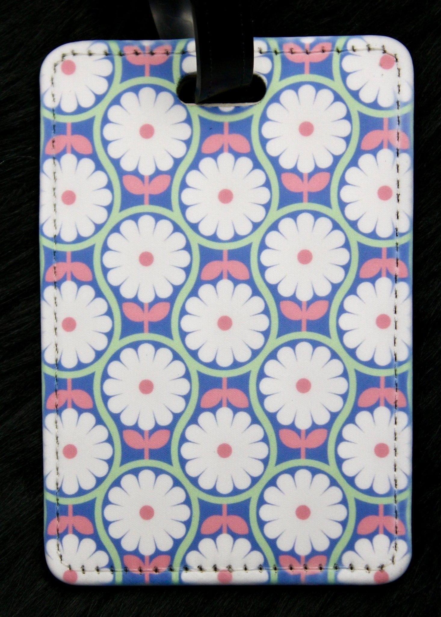 DillyDog Creations wrapin Luggage Tag / Flowers