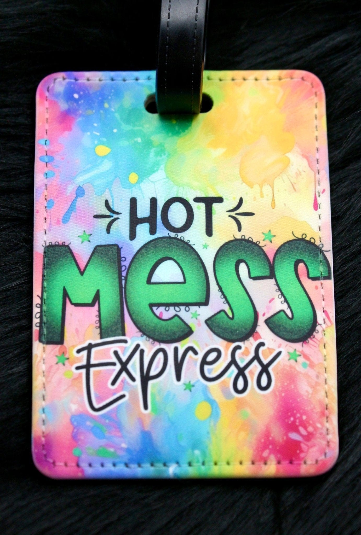 DillyDog Creations wrapin Luggage Tag / Hot Mess Express