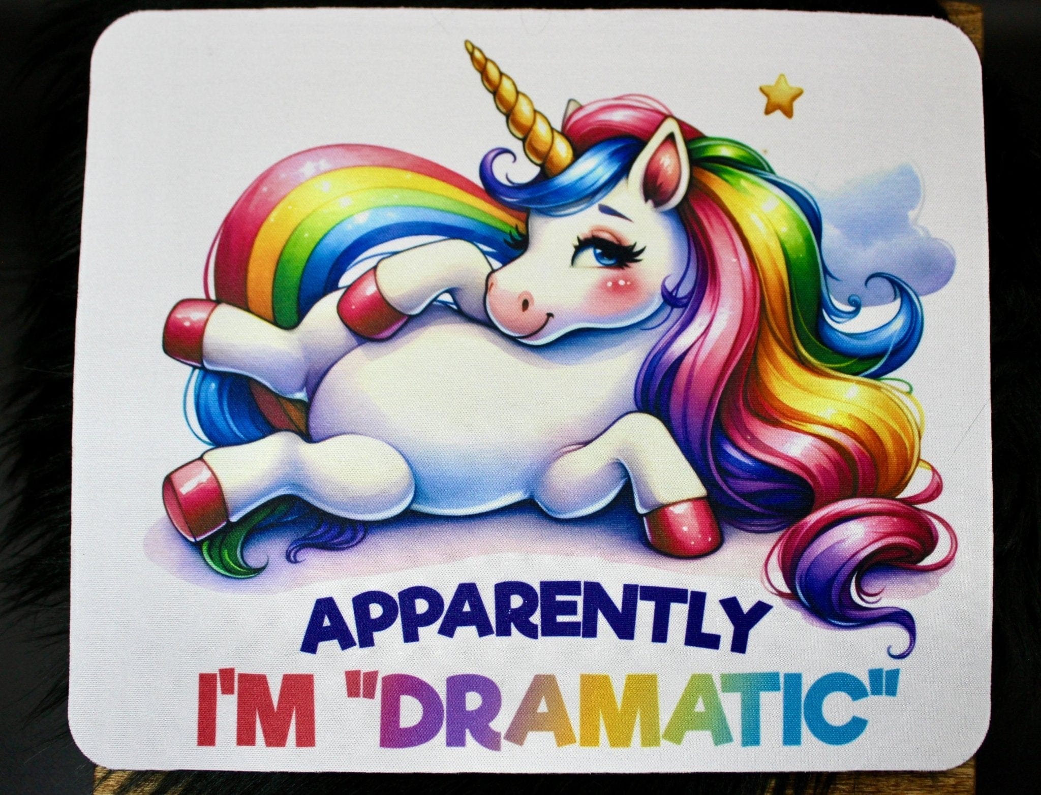 DillyDog Creations wrapin Mouse Pad / I’m Dramatic