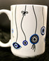 DillyDog Creations wrapin Mug / Evil Eye