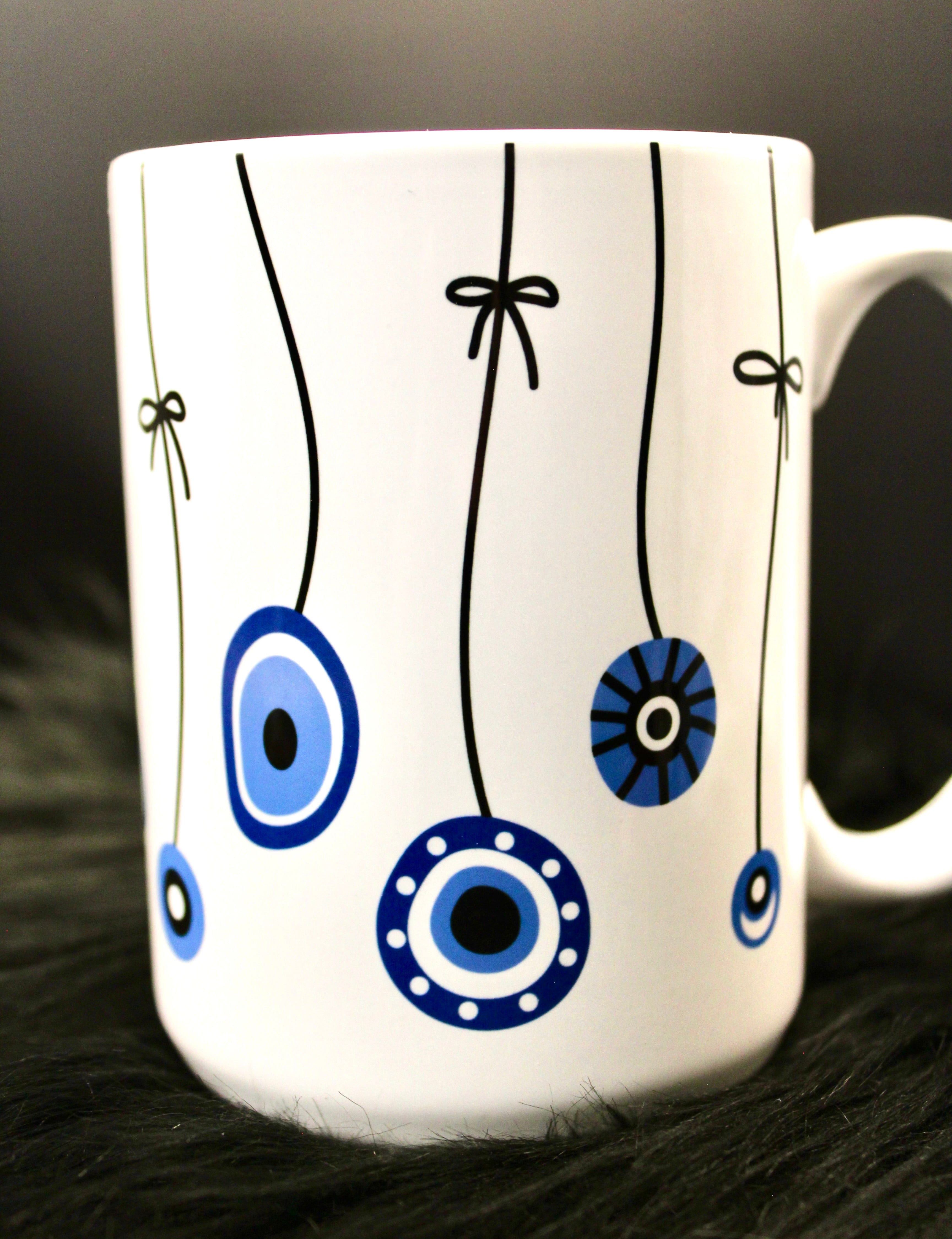 DillyDog Creations wrapin Mug / Evil Eye