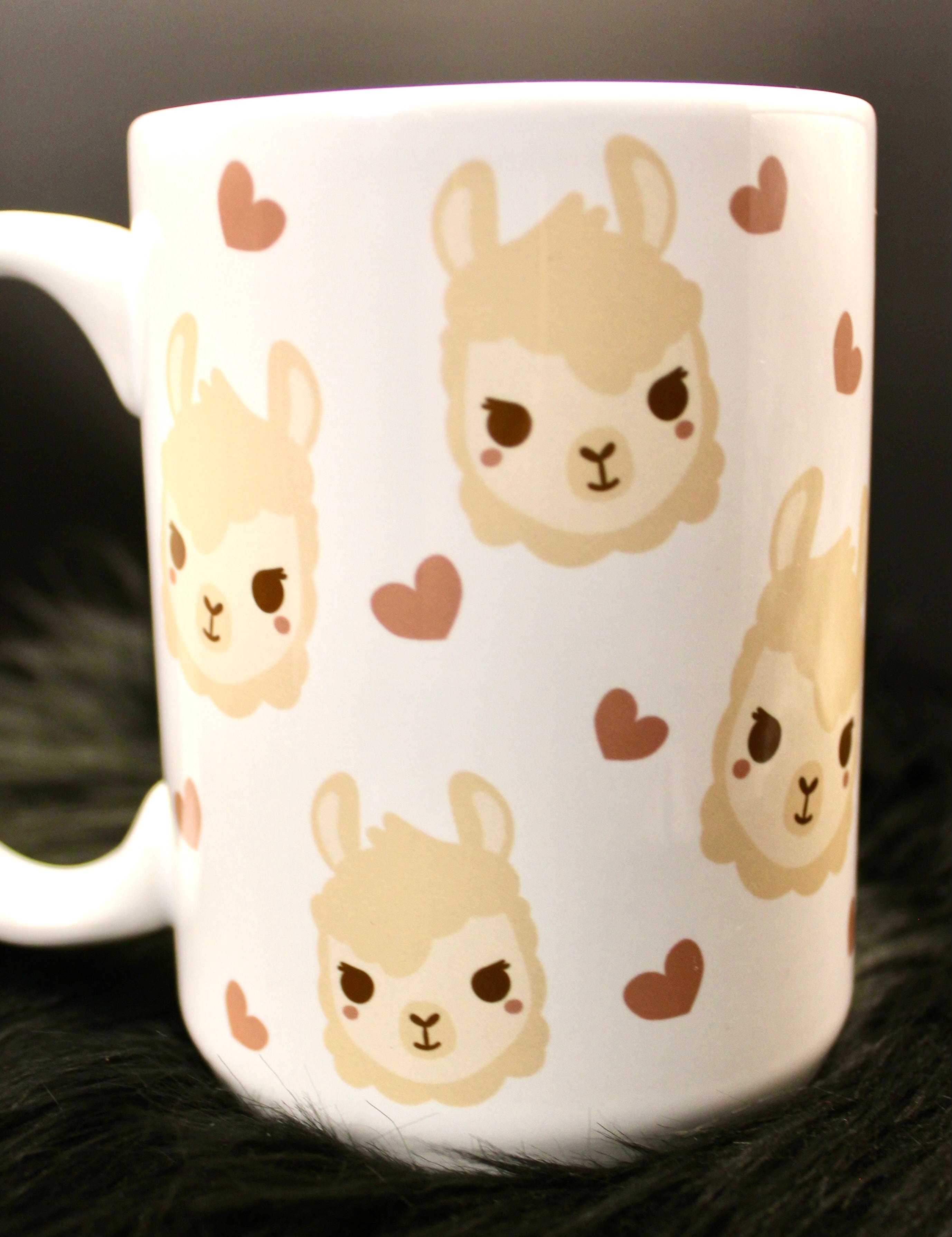 DillyDog Creations wrapin Mug / Llamas