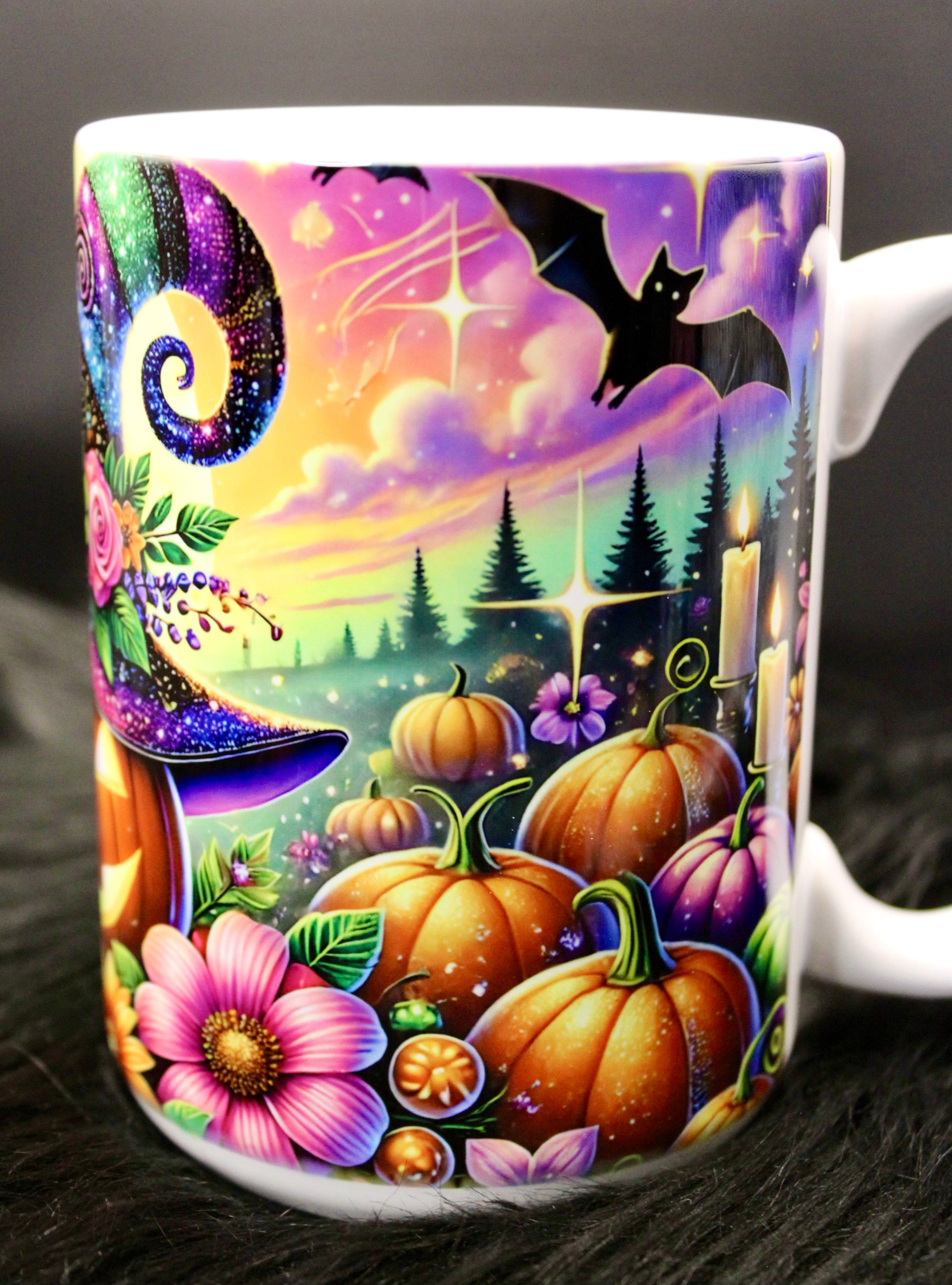 DillyDog Creations wrapin Mug / Pumpkin Witch