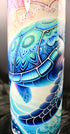 DillyDog Creations wrapin Skinny Tumbler / Blue Sea Turtle