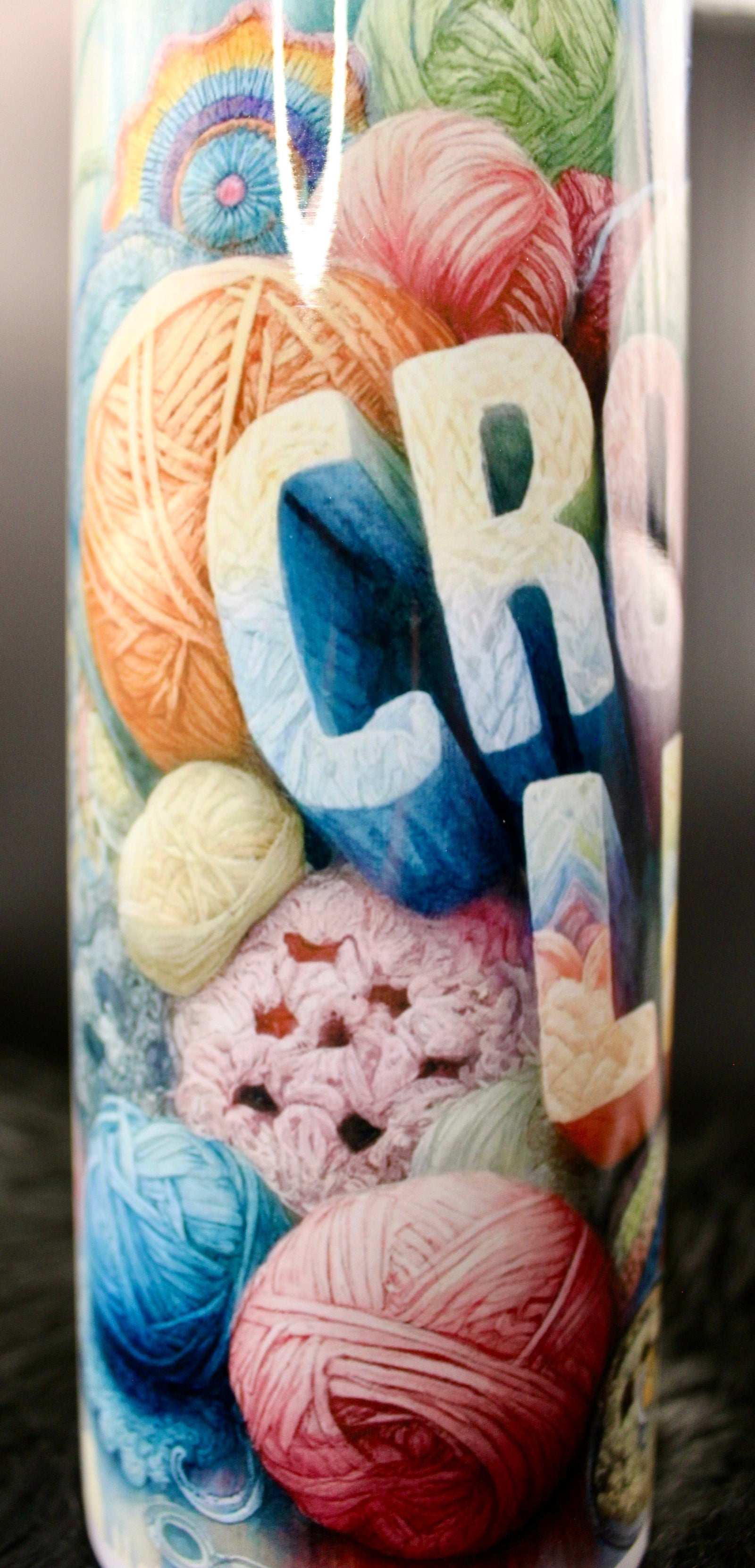 DillyDog Creations wrapin Skinny Tumbler / Crochet Life