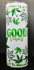 DillyDog Creations wrapin Skinny Tumbler / Good Vibes