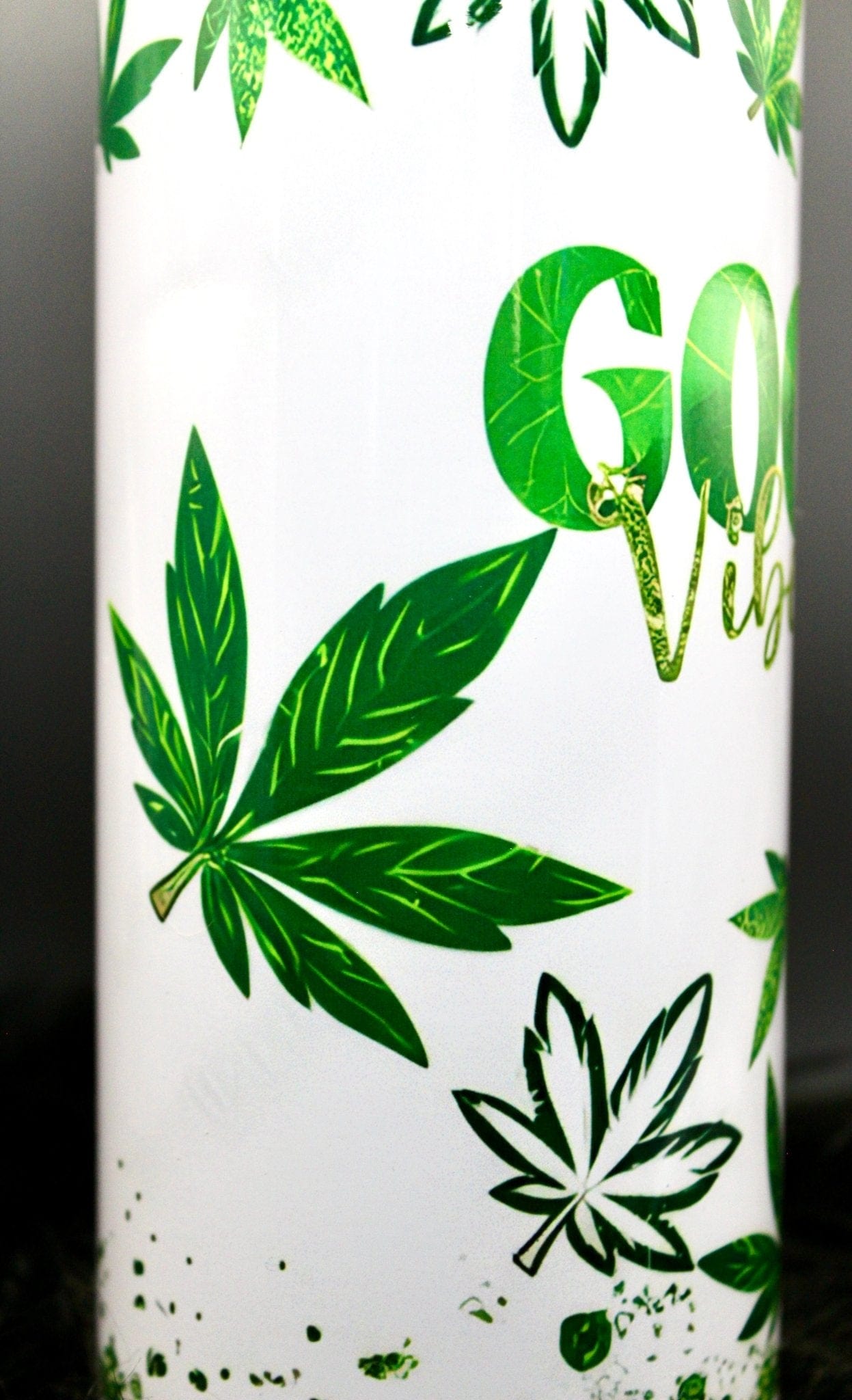 DillyDog Creations wrapin Skinny Tumbler / Good Vibes