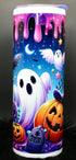 DillyDog Creations wrapin Skinny Tumbler / Halloween