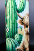 DillyDog Creations wrapin Skinny Tumbler / Highland Cow & Cactus