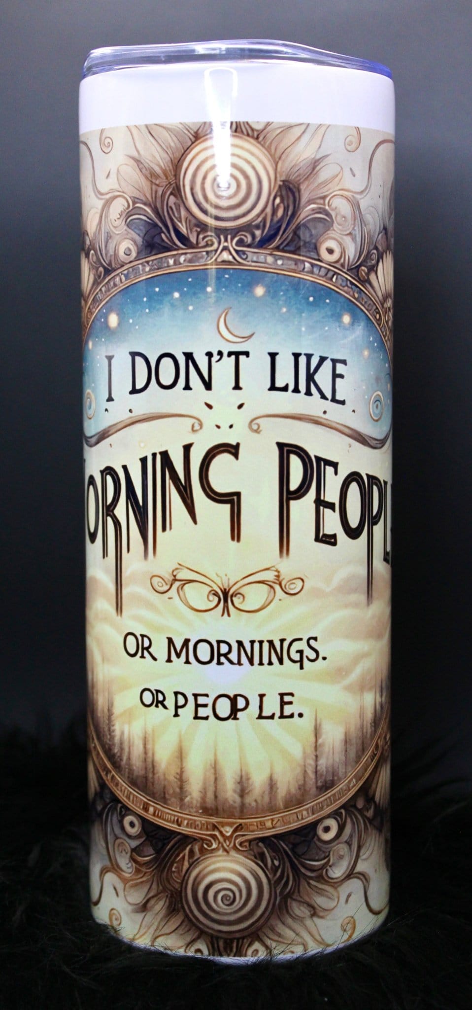 DillyDog Creations wrapin Skinny Tumbler / I Don’t Like People