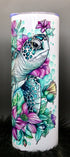 DillyDog Creations wrapin Skinny Tumbler / Sea Turtle