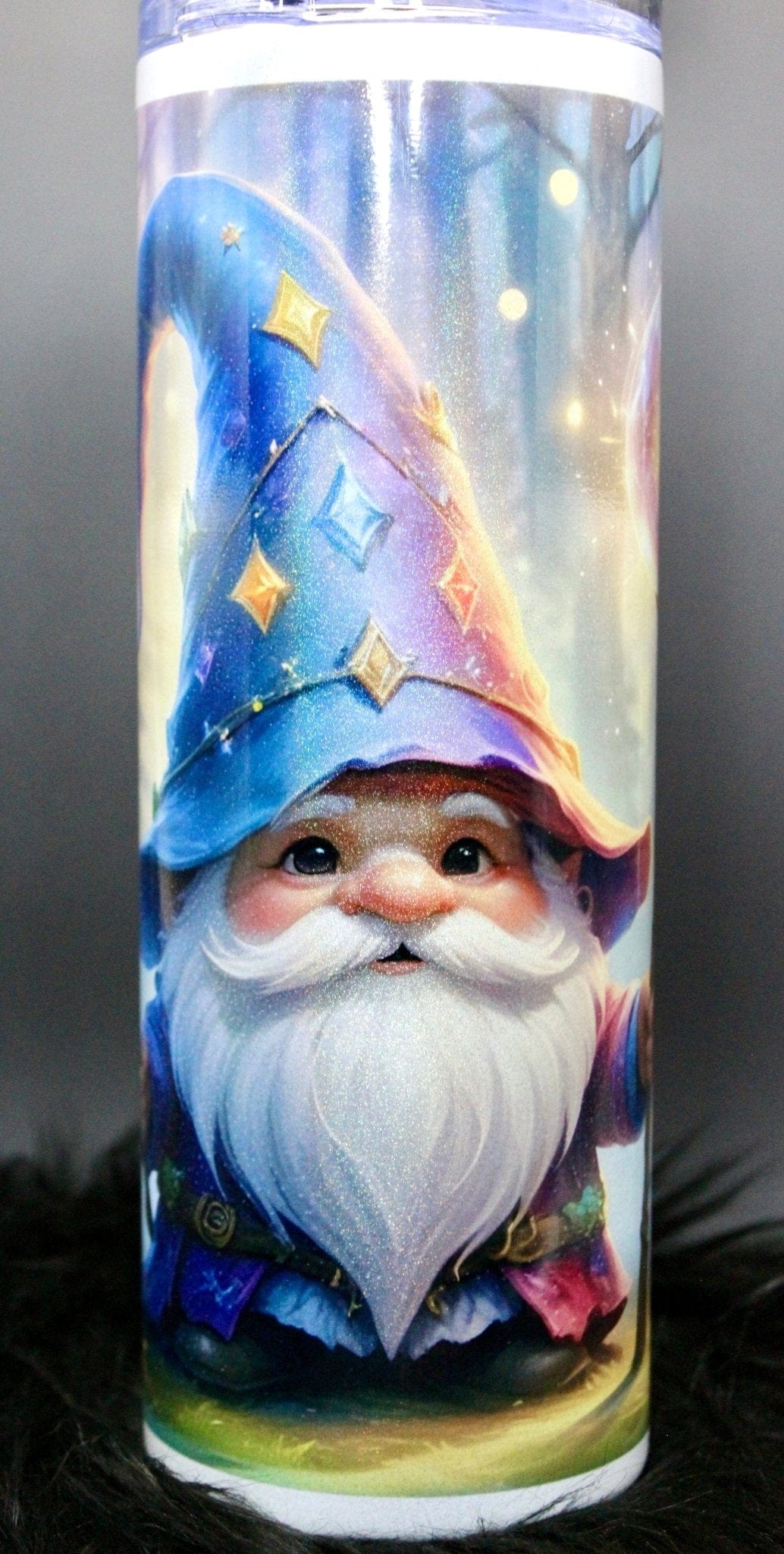 DillyDog Creations wrapin Skinny Tumbler / Wizard ( Shown in Glitter )