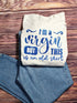 DillyDog Creations wrapin T-Shirt / I’m A Virgin But This Is An Old Shirt ( Blue Glitter )