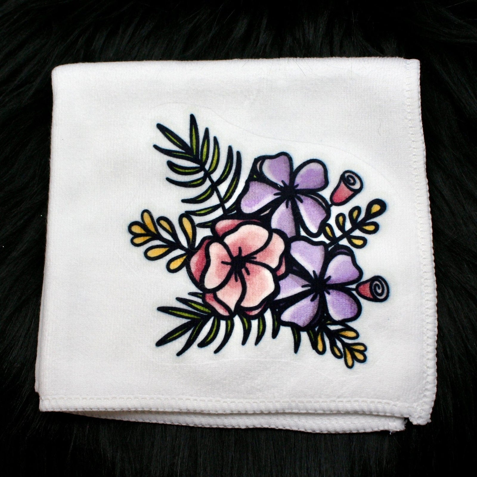 DillyDog Creations wrapin Wash Cloth / Flowers